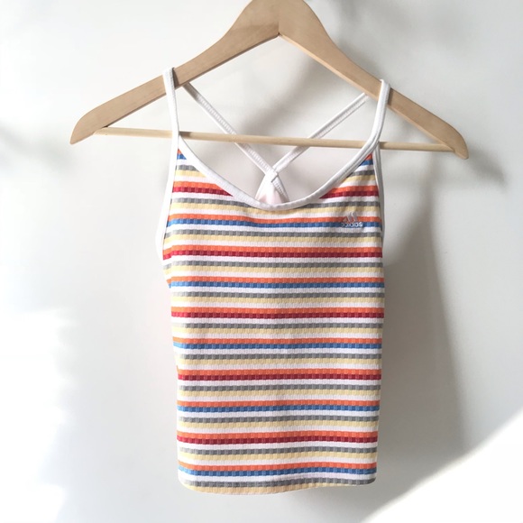 adidas Tops - NWOT Adidas Striped Tank Top Size S